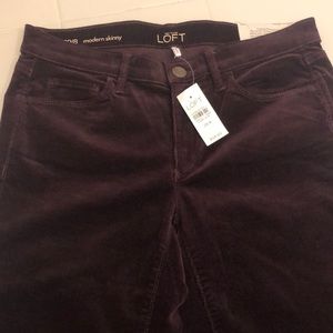 LOFT Modern Skinny Corduroy Pants